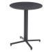  Cafe стол круглый офис регулировщик имеется steel W60×D60×H73 черный Cafe стол PT-330BK восток .