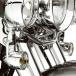  Harley оригинальный Turn сигнал Flat to Brett conversion ( затонированный линзы ) 69153-03A