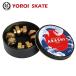�X�P�{�[�p�x�A�����O �r���g�C���x�A�����O YOROI SKATE BEARING ARASHI BUITL-IN-BEARING TITAN GOLD ABEC-11�@�`�^���S�[���h 1�䕪 8�Z�b�g