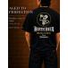 футболка мужской короткий рукав 7.4oz круг туловище задний принт Skull BEER American Casual HEATH чёрный белый S-XL