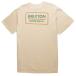 Brixton Palmer Proper T-Shirt Cream/Pine Needle/Golden Brown M TVc 