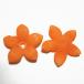 30240-{Vintage* бисер } акрил цветок orange коврик 17mm 2 шт /1 комплект 