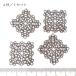 4806-(Filigree)fili Gree детали серебряный старый прекрасный 26mm 4 шт /1 упаковка 