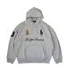 �|�� �����t ���[���� POLO RALPH LAUREN BIG PONY 20TH  �A�j�o�T���[ �t�[�f�B�L�O���f�� �O���[ �����b�N�X�t�B�b�g �w�r�[�E�G�C�g