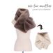  eko fur fake fur muffler tippet mocha boa reversible lady's gift present 