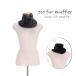  eko мех искусственный мех muffler короткий защита горла "neck warmer" двусторонний 2way серый черный женский подарок подарок 