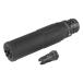 Airsoft Artisan CGS SCI-SIX type dummy silencer &amp; 3Prong flash is Ida - set 14mm reverse screw Black