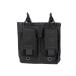 WoSporT 5.56/9mm open top двойной подсумок для магазинов BK