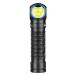 OLIGHT(�I�[���C�g) Perun 3 LED L�^�w�b�h���C�g 3000���[���� �ԐF�� 5000mAh �[�d�� (Black)