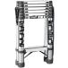  stainless steel steel flexible ladder step stool height 1.4~2.3m multifunction portable folding type going up and down withstand load 1000KG stable 