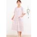  One-piece pyjamas negligee short sleeves front opening summer Sara Sara do is light ... cotton 100%. dyeing washer processing color dot maternity pyjamas also optimum go in . preparation 