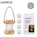 LOOPLE петля ru свечной фонарь [ дерево ]S 6663500 [ свеча фонарь compact уличный кемпинг ]