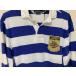  не использовался Ralph Lauren Polo Ralph Lauren окантовка ковер ja- регби рубашка белый / синий размер M [b5-0002]