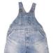 70's американский производства Oshkosh OSHKOSH B*GOSH Vintage Denim комбинезон 801-0112 повреждение краска надпись W42L32 [ta-1694]