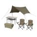  Iris o-yama кемпинг сопутствующие товары кемпинг сопутствующие товары 5 позиций комплект 2 человек для высокий C5S-2H хаки 