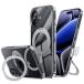 NIMASO iPhone 17 для кейс длина ширина обе соответствует 360° вращение подставка .phone 17 соответствует покрытие MagSafe соответствует мобильный смартфон кейс 