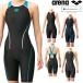 .. swimsuit lady's Arena fina approval ARENA spats put on . strap AQUA STRIPE-D ARN-2050W