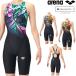  Arena ARENA.. купальный костюм женский WA одобрение AQUA RACING ECO AQUA STRIPE рейсинг One-piece леггинсы открытый задний половина нога AS6SRC86L