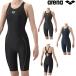  Arena ARENA фитнес купальный костюм женский AQUA EXA geo diamond WR фитнес One-piece леггинсы открытый задний половина нога в точности накладка AS6SWF02L