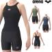  Arena ARENA фитнес купальный костюм женский двойной ремешок высокий талия ребра вязаный фитнес раздельный средний нога электрическая розетка накладка AS6SWF51L