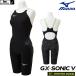  Mizuno .. swimsuit lady's GX SONIC5 ST Sprinter Pre-Future graphic Fina approval MIZUNO high speed swimsuit N2MG0201