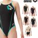  Arena ARENA.. swimsuit lady's practice for training One-piece open back tough s gold T2E.. practice swimsuit 2024 year spring summer model SAR-4100W