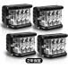led��Ɠ� ���[�N���C�g 45W 3�ʔ��� 180�x���L�p 5600LM �g���b�N�p �⏕�� �H���� �o�b�N���C�g 8V����60V 12V 24V IP67�h�� 4�� 2�N�ۏ�