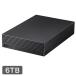 �o�b�t�@���[ USB�ڑ� �O�tHDD PC��TV�p 6TB �u���b�N HD-NRLD6.0U3-BA