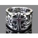 (RG-C305)SILVER925チャーチヘッドスクロールwithルビーシルバーリング/指輪/メンズ/レディース/