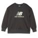  New balance (new balance) тренировочный футболка Junior свет тренировочный Crew ABT55561-BLK