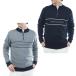  Tommy Hilfiger Golf (TOMMY HILFIGER GOLF) Golf одежда свитер мужской передний Logo половина ZIPmok шея вязаный THMA587 [2025 год осень-зима модель ]