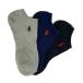  Ralph Lauren (RALPH LAUREN) Golf носки женский 3P Logo лодыжка носки 3246602-13 [2025 год осень-зима модель ]