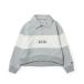  New Era (NEW ERA) Golf одежда тренировочный женский Women's длинный рукав тренировочный половина Zip рубашка-поло panel Heather серый 15129380