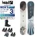  head (HEAD) сноуборд 3 позиций комплект мужской TRUE 2.0 GREY+KONNECT+REV BOA панель доска + крепления + ботинки круговой 