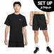  Nike короткий рукав футболка шорты комплект мужской Dri-FIT dry Fit UV высокий балка s Short рукав + шорты DV9840-010+DV9858-010 NIKE