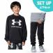  Under Armor тренировочный одежда верх и низ в комплекте Junior UA Tec Terry Logo Crew + брюки-джоггеры 1381171-001+1381172-001 UNDER ARMOUR