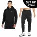  Nike спорт одежда тренировочный верх и низ в комплекте мужской TF one отметка капот тренировочный +TF конические брюки DQ4835-010+DQ5406-010 NIKE