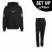  Adidas (adidas) спорт одежда тренировочный верх и низ в комплекте мужской FUTURE ICONS THREE STRIPES HOODIE+Bottoms JX1956 JVN19+JX1958 JVN20