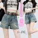  шорты женский Denim высокий талия подарок casual стиль симпатичный простой с карманом . покупка 