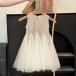  Princess One-piece для девочки ламе Princess One-piece Kids платье летняя одежда безрукавка One-piece день рождения для исполнение . входить . тип модный симпатичный . покупка 