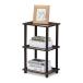 flino(Furinno) 3 уровень многоцелевой открытый полка * открытый подставка compact модель walnut / Brown высота 63.5× ширина 38.1× глубина 29.5