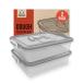 Chef Pomodoro Large Pizza Dough Proofing Box Kit 2 Pack, 17 x 13 ¹͢