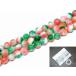 {g3-24D} цветок ..10mm нефрит Jade je-do1 полосный 39cm через . игла, инструкция,1m резина имеется бесплатная доставка иметь натуральный камень Power Stone 