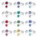 KUKA.JEWEL зодиакальный камень кольцо Swarovski изначальный элемент crystal используется кольцо женский модный оригинальный серебряный серебряный 925 аллергия на 