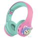 Riwbox Kids Headphones, CB-7S Cat Kids Toddler Headphones with LED Light, 75/85/95dB Volume Limited, Kids Bluetooth Headphones with Mic for School/Tab