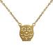 Hiqmic 925 Sterling Silver Cute Owl Bird hollow out Pendant Necklace White Gold Plated Jewelry Gift 16