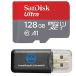 SanDisk Ultra 128GB MicroSDXC UHS-I ꡼ for Nexar Smart Dash Camera Works with NEXC1, NEXS1, Beam, Pro (SDSQUA4-128G-GN6MN) Class 10 Bundle