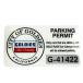 ڥ᡼߸ˤ GPPS01 Goldies Auto Detailing ǥȥǥƥ PARKING PERMIT WINDOW ƥå SPŹ