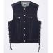 6601 Kadoya KADOYA 2024 year spring summer model the best SOLID BIKER VEST navy S size SP shop 