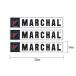 [ производитель наличие есть ] 800-7029 Marshall MARCHAL стикер Logo ширина 120mmx высота 24mm белый маленький 3 листов ввод SP магазин 